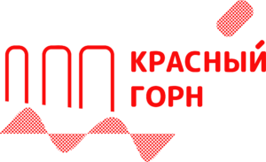 Красный горн логотип красный
